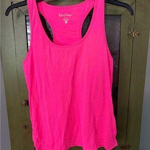 Lilly Pulitzer Vibrant Pink Racerback Tank Top